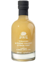 A L’Olivier Essig mit Granny-Apfel und Limette in 200-ml-Flasche – Frontansicht
