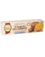 Biscuiterie de l’Abbaye Les Sablés de l’Abbaye Butterkekse mit Milchschokolade aus der Normandie mit Isigny AOP Butter