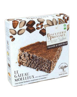 Biscuiterie de Provence kleiner Bio Schokokuchen vor weißem Hintergrund