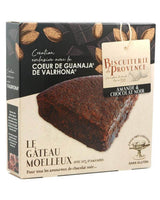 Biscuiterie de Provence Mandelkuchen mit dunkler Valrhona-Schokolade (Coeur de Guanaja), glutenfrei, in dekorativer Verpackung