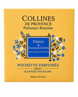 Collines de Provence Duftbeutel Neroli Baumwollblüte 6g in gelber Verpackung
