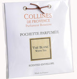 Collines de Provence Duftbeutel Weißer Tee für Schrank, Schublade oder Wohnraum mit frischem, elegantem Duft.