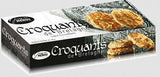 Croquants de Bretagne knusprige Kekse von Hénou aus Frankreich, traditionelle bretonische Knusperkekse mit goldbrauner Textur