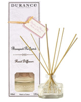 Durance Raumduft-Diffusor Pétales de Musc Moschus-Duft im Glasflakon mit Rattanstäbchen und Geschenkbox
