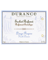 Durance Duftbeutel Frische Wäsche, Verpackung mit Wäscheleine-Illustration freigestellt