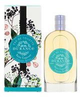 Durance Eau de Toilette Baies Exquises 100 ml mit fruchtigem Beerenduft, Flakon und Verpackung mit floralen und beerigen Illustrationen