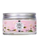 Durance Körpercreme Zarte Seerose im Glas, 200 ml, pflegende Body Cream mit zart floralem Duft der Seerose