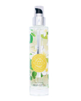 Durance Körperöl Sensual Monoi in transparenter Flasche mit Blütendesign und Pumpspender, freigestellt