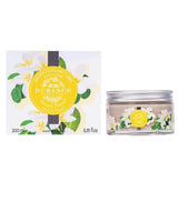 Durance Körperpeeling Sensual Monoi im Glas mit Verpackung, 200 ml, pflegendes Body Scrub mit exotisch-blumigem Monoi-Duft