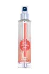 Durance Körperspray Pretty Poppy in transparenter Flasche mit Pumpspender und rotem Farbverlauf, freigestellt