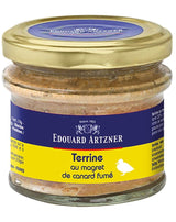 Edouard Artzner Geräucherte Entenbrust Terrine im Glas mit goldenem Deckel 100 Gramm
