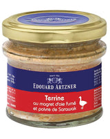 Edouard Artzner Geräucherte Gänsebrust Terrine im Glas mit goldenem Deckel