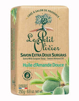 Le Petit Olivier feste Seife mit Süßmandelöl in Papierverpackung