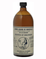 Marius Fabre Flüssigseife Orangenschale in brauner Nachfüllflasche mit schwarzem Schraubverschluss