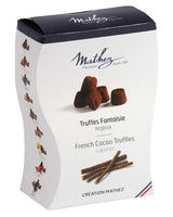 Mathez Kakao Trüffel Lakritz 250 g Truffes Fantaisie Verpackung mit Lakritz Geschmacksrichtung