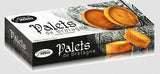 Palets de Bretagne von Hénou, traditionelle bretonische Butterkekse aus Frankreich mit goldbrauner Farbe und knuspriger Konsistenz