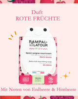Rampal Latour Kinderseife Rote Früchte mit Duftnoten von Erdbeere und Himbeere