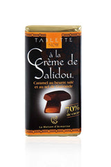 Zartbitter-Schokoladentafel mit Karamellcreme-Füllung 70% Kakao 47 g
