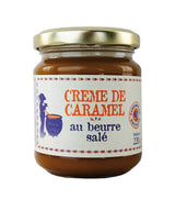 karamellcreme aus Frankreich la maison d armorine vor neutralem hintergrund 
