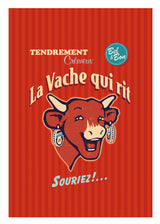 Geschirrtuch Jacquard 'La Vache qui rit' Rouge