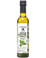 A L'Olivier Olivenöl mit Basilikum, 250ml Glasflasche
