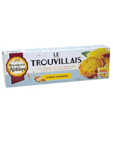 Biscuiterie de l'Abbaye Le Trouvillais Zitronen Mandel Kekse 150 g französisches Gebäck mit Isigny Sahne AOP aus der Normandie