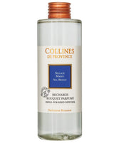 Collines de Provence Nachfüllung für Duftdiffuser Meeresbrise in transparenter Flasche mit kupferfarbenem Schraubverschluss