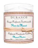 Durance Duftkerze Monoi-Blüte, 180g Kerze im Glasbehälter