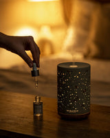 Durance elektrischer Diffuser Terrazzo mit Nebel und Duftkonzentrat-Fläschchen mit Pipette