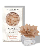 Durance Duftblume Kostbarer Amber 100ml mit dekorativer Holzblüte, elegantem Glasflakon und Verpackung mit Duftbezeichnung Ambre Précieux Precious Amber