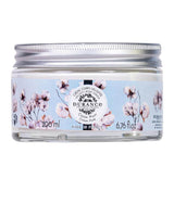 Durance Körpercreme Baumwoll-Moschus im Glastiegel, 200 ml, Produktansicht vorne