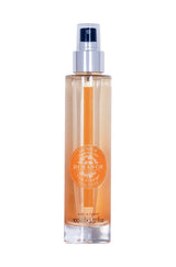 Durance Körperspray Orange Blossom in transparenter Flasche mit Pumpspender und orangem Farbverlauf, freigestellt