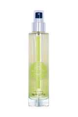 Durance Körperspray Sparkling Verbena in transparenter Flasche mit Pumpspender und grünem Farbverlauf, freigestellt