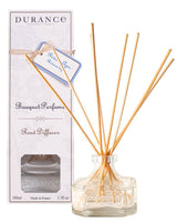Durance Raumduft Diffuser Riviera Azur 100ml mit dekorativem Glasflakon, Duftstäbchen und eleganter Verpackung mit Duftbezeichnung Riviera Azur