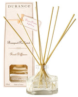 Durance Raumduft Diffuser Sanfte Pfingstrose 100ml mit Glasflakon, Duftstäbchen und dekorativer Verpackung in hellem Design