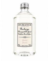 Durance Raumduft Nachfüller Jasmin, 500ml Plastikflasche mit silbernem Schraubverschluss