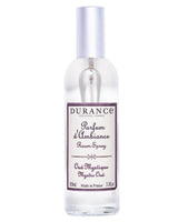 Durance Sprühflasche Oud Mystique Raumspray aus Glas mit silbernem Deckel und weißem Etikett