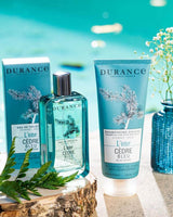 Durance Homme Cèdre Bleu – Eau de Toilette & Duschgel mit frischem Zedernholzduft.