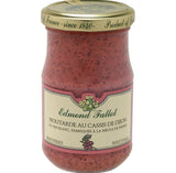 Edmond Fallot Moutarde au Cassis de Dijon Senf mit schwarzer Johannisbeere im 210 gr Glas mit goldenem Deckel