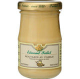 Edmond Fallot Senf mit Chablis im Glas mit goldenem Deckel und Traubenmotiv