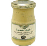 Edmond Fallot Moutarde au Poivre Vert Senf mit grünem Pfeffer im Glas mit goldenem Deckel