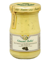 Edmond Fallot Senf mit Burgunder Trüffel im 105 gr Glas, französischer Gourmet-Senf mit feiner Trüffelnote und cremiger Konsistenz für Feinkostgerichte