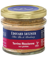 Edouard Artzner Elsässer Terrine mit Kirschen im Glas mit goldenem Deckel