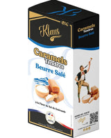 Klaus weiche Karamellbonbons mit gesalzener Butter in Verpackung