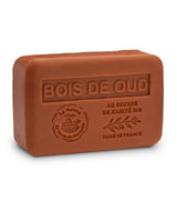 La Maison du Savon de Marseille Seife Bois de Oud mit Sheabutter, brauner Block.