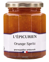 L'Épicurien Orange Spritz im Glas mit goldfarbenem Schraubdeckel.