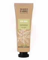 Marius Fabre Handcreme Verveine in beigefarbener Tube mit schwarzem Verschluss