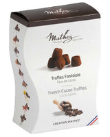 Mathez Kakao Trüffel Kakaobohne 250 g Truffes Fantaisie Verpackung mit intensiver Kakao Geschmacksrichtung