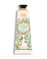 Panier des Sens Handcreme Meerfenchel 30 ml in cremefarbener Tube mit floralem Motiv