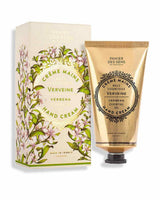 Panier des Sens Handcreme Verbene 75 ml mit Verpackung und Tube, pflegende Handcreme mit ätherischem Verbenenöl aus der Provence